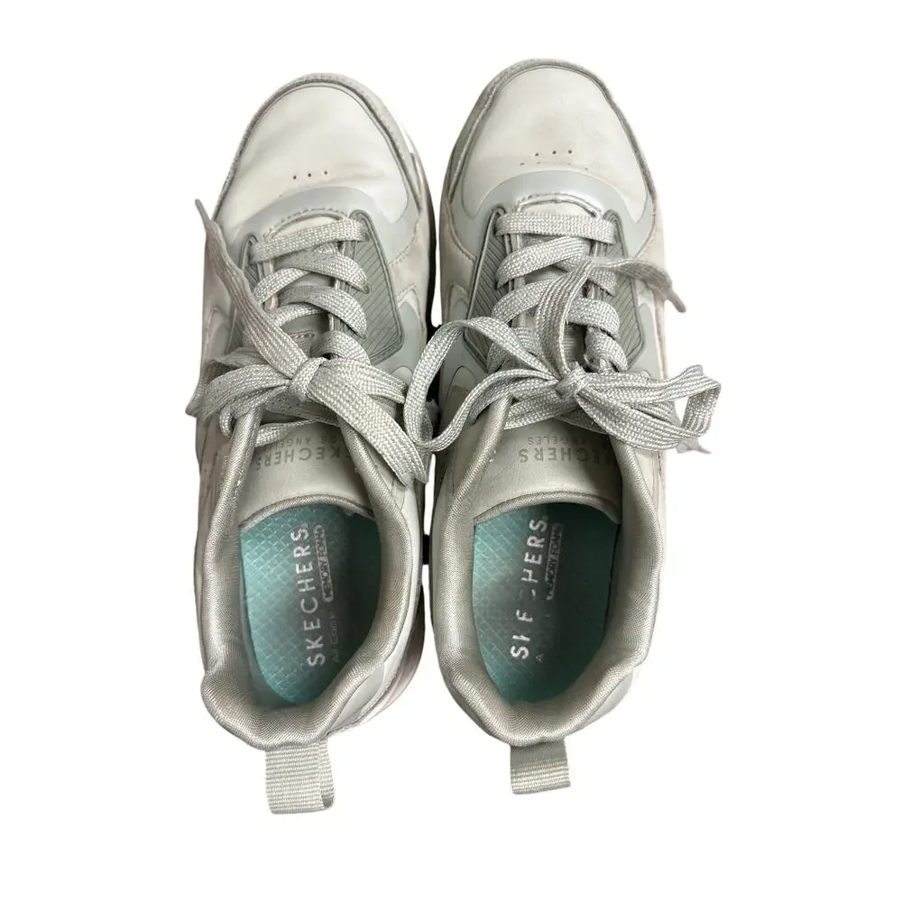Skechers Sage Green Air-Code Memory Foam Tennis Shoes Sz 3